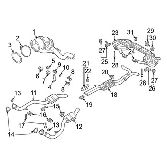 Audi OE - Exhaust System - Exhaust Components