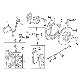Audi OE - Front Suspension - Brake Components