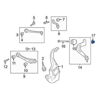 Audi OE - Suspension Ball Joint Nut & Washer