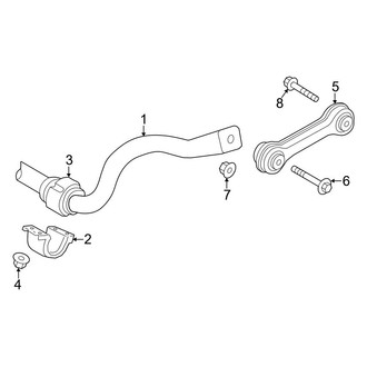 Audi OE - Front Suspension - Stabilizer Bar & Components