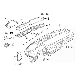 Audi OE - Instrument Panel (Instrument Panel Components, Upper)