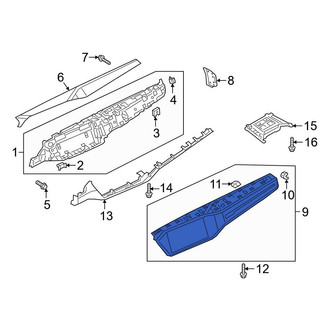 Audi OE - Right Upper Instrument Panel Trim Panel