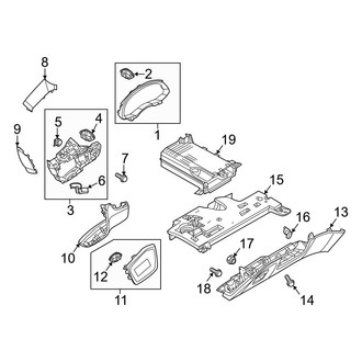 Audi OE - Instrument Panel (Instrument Panel Components, Lower, Drivers Side)