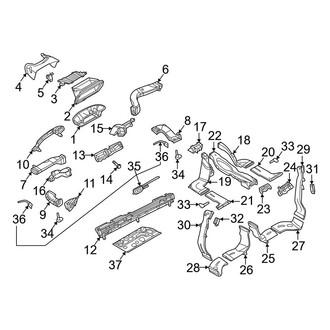 Audi OE - Instrument Panel - Ducts