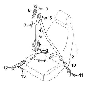 Audi OE - Restraint Systems - Front Seat Belts