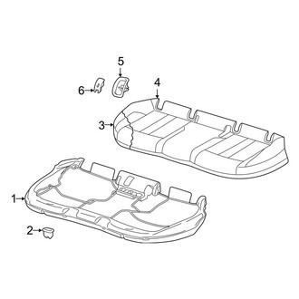 Audi OE - Seats & Tracks - Rear Seat Components (Seat Cushion)