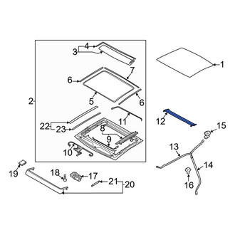 Audi OE - Sunroof Cover