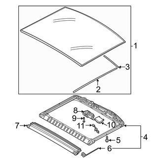 Audi OE - Roof - Sunroof (Rear)