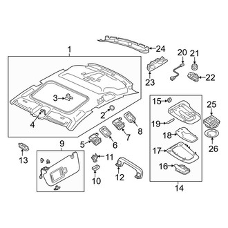Audi OE - Roof - Interior Trim
