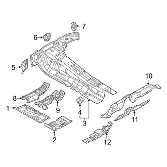Audi OE - Pillars, Rocker & Floor - Floor & Rails