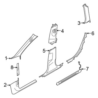 Audi OE - Pillars, Rocker & Floor - Interior Trim
