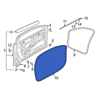 Audi OE - Front Outer Door Seal
