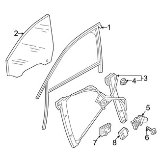 Audi OE - Front Door - Glass & Hardware