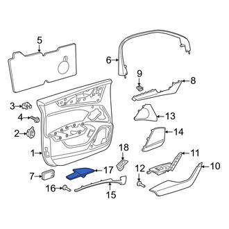 Audi OE - Rear Right Upper Door Panel Insert