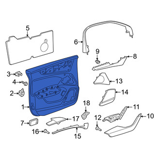 Audi OE - Front Left Inner Door Interior Trim Panel