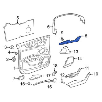 Audi OE - Front Left Upper Door Panel Insert