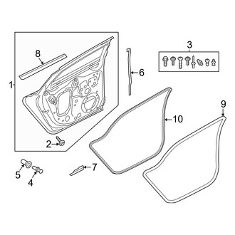 Audi OE - Rear Door - Door & Components