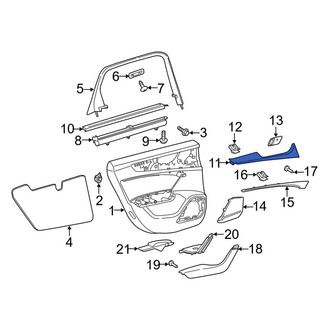Audi OE - Front Right Upper Door Panel Insert