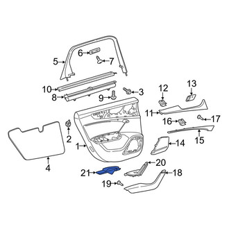 Audi OE - Front Left Upper Door Panel Insert