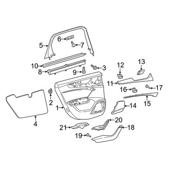 Audi OE - Rear Door - Interior Trim (Door Panel & Trim)