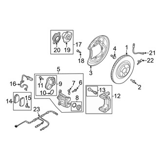 Audi OE - Rear Suspension - Brake Components (Premium Plus / Prestige)