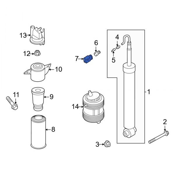 Suspension Ride Height Sensor Connector