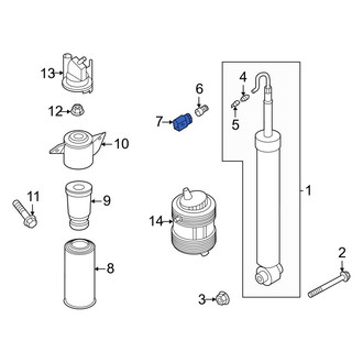 Audi OE - Suspension Ride Height Sensor Connector