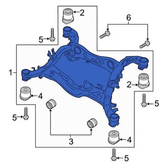 Audi OE - Rear Suspension Subframe Crossmember