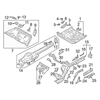 Audi OE - Rear Body & Floor - Floor & Rails