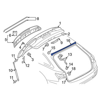 Audi OE - Rear Liftgate Hinge Cover