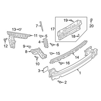 Audi OE - Rear Bumper - Bumper & Components (Bracket & Components)