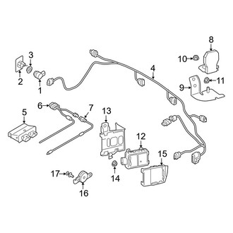 Audi OE - Rear Bumper - Bumper & Components (Electrical Components)