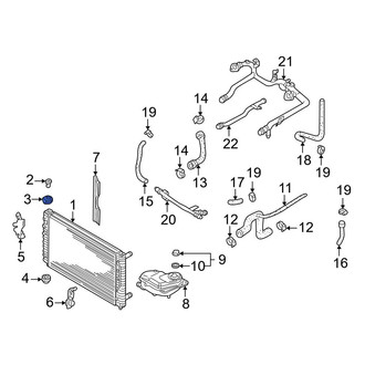 Audi OE - Upper Radiator Insulator