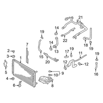 Audi OE - Cooling - Radiator & Components (2.8L)