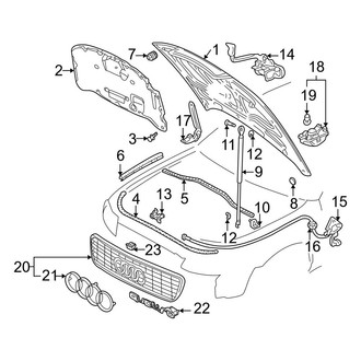 Audi OE - Hood & Grille - Grille & Components