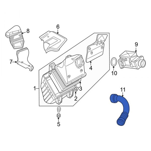 Engine Air Intake Hose