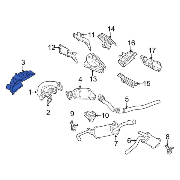 Exhaust Manifold Heat Shield