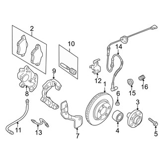 Audi OE - Front Suspension - Brake Components