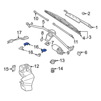 Audi OE - Front Right Windshield Washer Nozzle