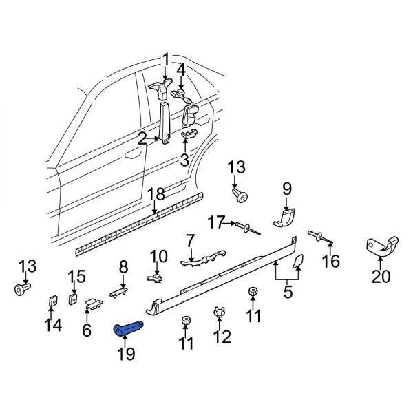 Rocker Panel Molding Extension