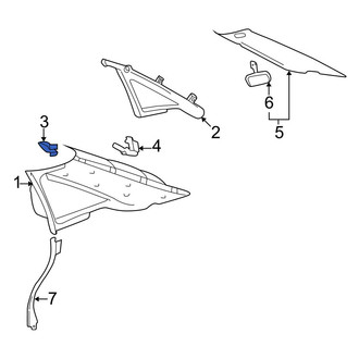 Audi OE - Front Upper Quarter Panel Trim Panel Clip