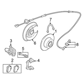 Audi OE - Rear Suspension - Brake Components