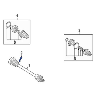 Audi OE - Rear CV Axle Retainer Plate