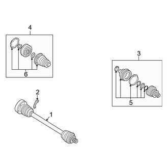 Audi OE - Rear Suspension - Drive Axles (Avant)