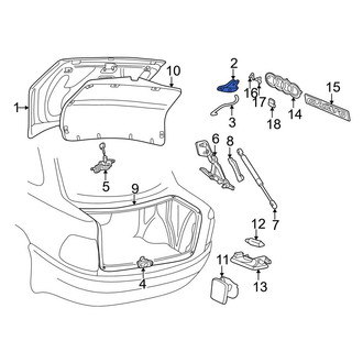 Audi OE - Rear Deck Lid Latch