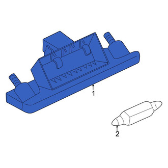 Audi OE - Rear Left License Plate Light Assembly