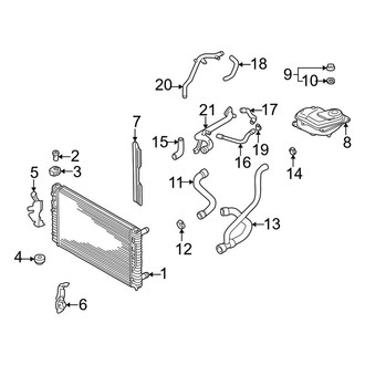 Audi OE - Cooling - Radiator & Components (1.8L)