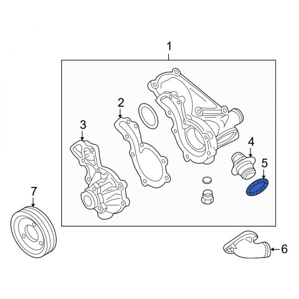 Engine Coolant Thermostat Gasket