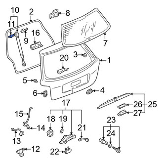 Audi OE - Rear Liftgate Support Strut Holder