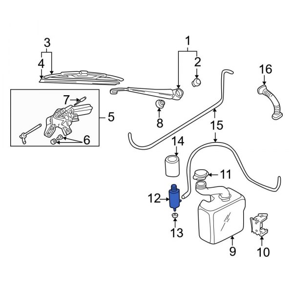 Windshield Washer Pump